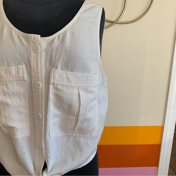 JACKSON ROWE tie front tank top . - Picture 5 of 5